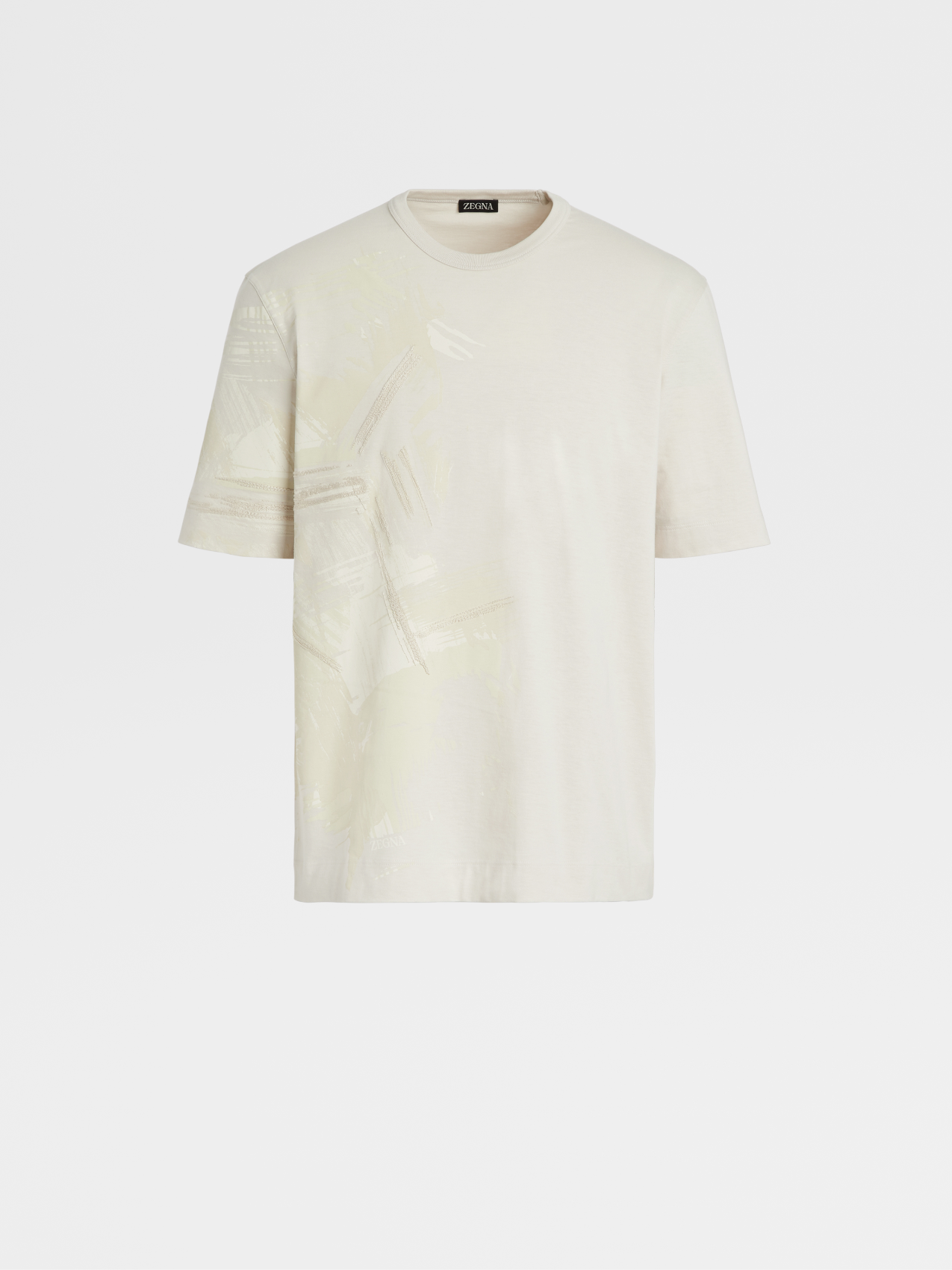 Playera de Algodón Blanco Marfil